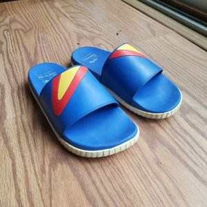 NIB Andre 3000 red blue yellow Tretorn  pool sandal slides
